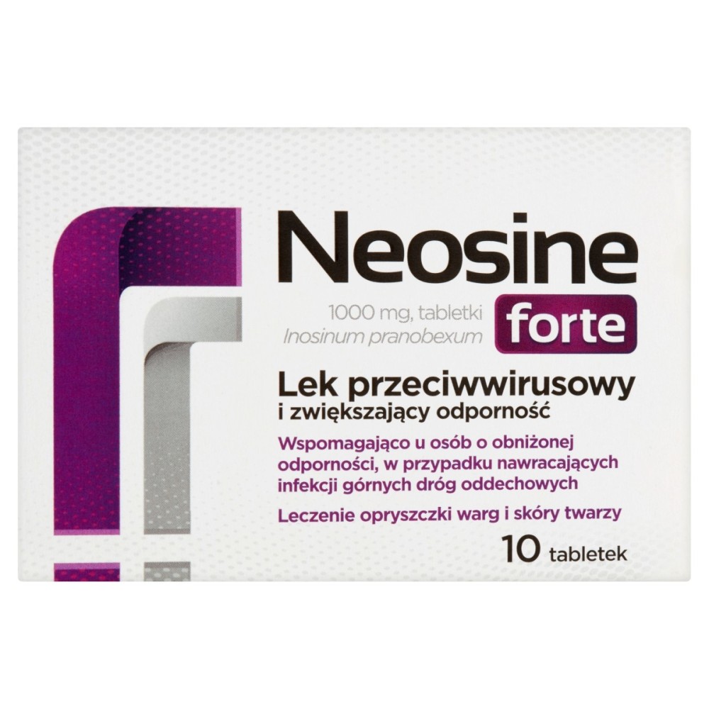 Neosine forte Médicament antiviral et stimulant l'immunité 10 pièces