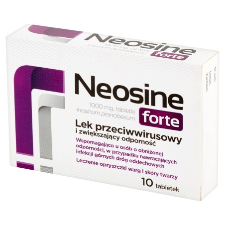 Neosine forte Medicamento antiviral y que estimula la inmunidad 10 piezas