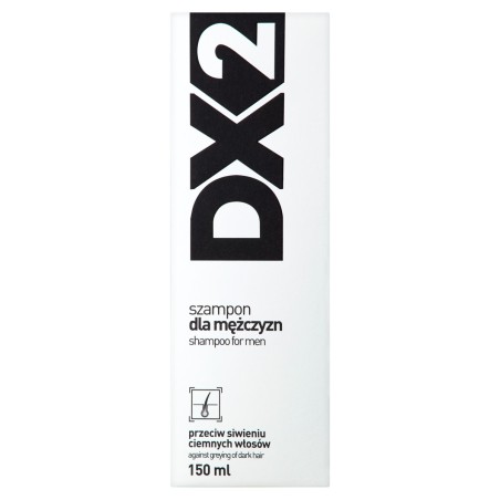 DX2 Champú para hombre contra el envejecimiento del cabello oscuro 150 ml
