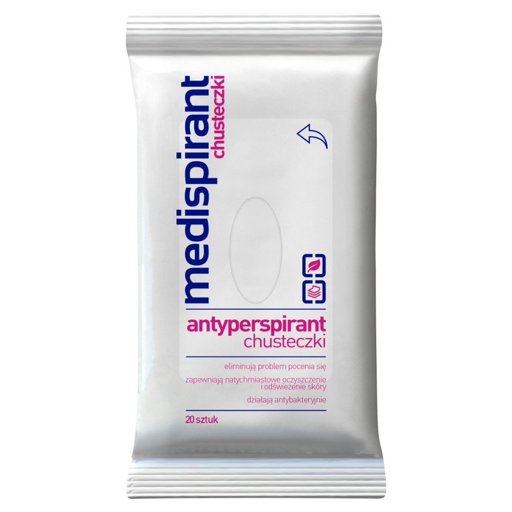 Medispirant Antiperspirant wipes 20 pieces