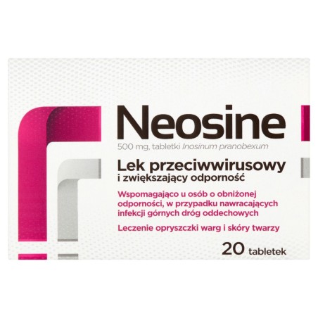 Neosine Medicamento antiviral y que estimula la inmunidad 20 piezas