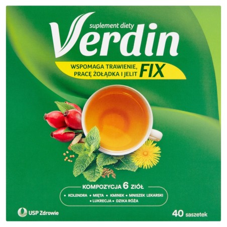 Verdin Fix Dietary supplement composition of 6 herbs 72 g (40 x 1.8 g)
