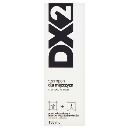 DX2 Šampon pro muže, proti lupům + vypadávání vlasů, 150 ml