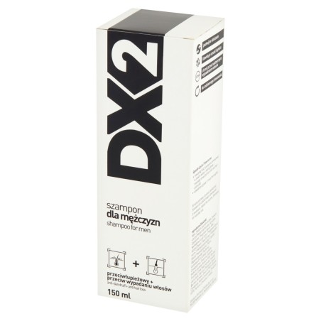 DX2 Shampoo for men, anti-dandruff + hair loss, 150 ml