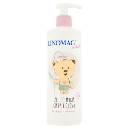 Linomag Emollients Body and head washing gel for children and babies 400 ml