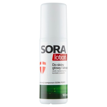 Sora Lotion for the scalp and hair of people exposed to contact with lice 100 ml
