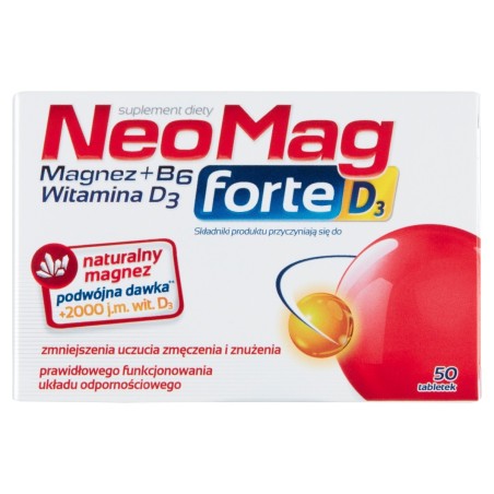 NeoMag forte D3 Dietary supplement 50 pieces