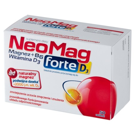 NeoMag forte D3 Dietary supplement 50 pieces