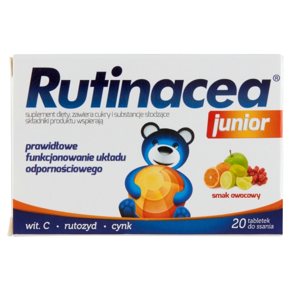 Rutinacea junior Dietary supplement, fruit flavor, 20 pieces