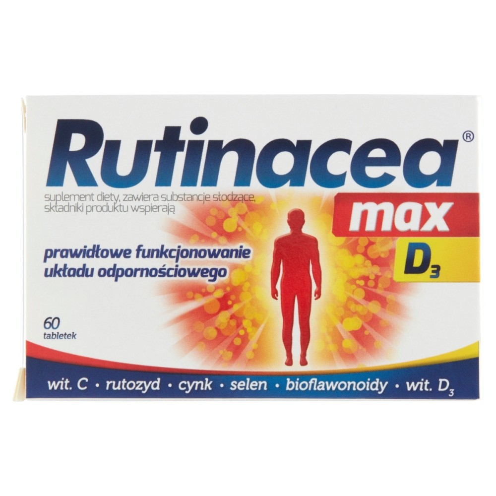 Rutinacea max D3 Suplement diety 60 sztuk