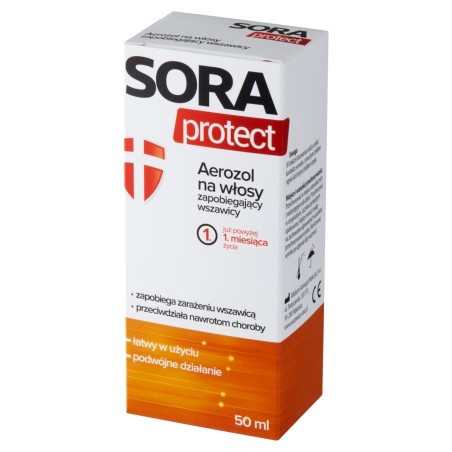 Sora protect Hair spray preventing lice 50 ml