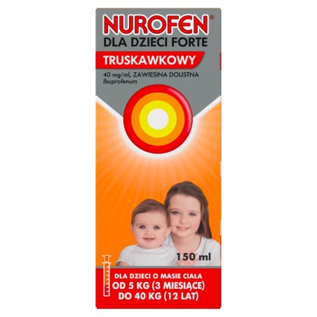 Nurofen for children Forte Oral suspension with strawberry flavor 150 ml
