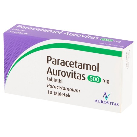 Paracetamol Aurovitas Tabletki 10 sztuk
