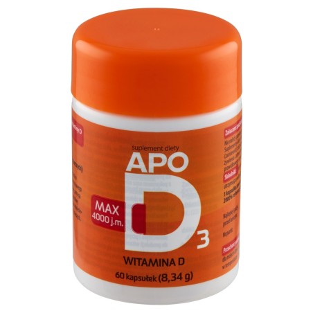 ApoD3 Dietary supplement vitamin D max 4000 IU 8.34 g (60 pieces)