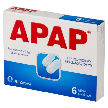 Apap Antipyretický lék proti bolesti 6 kusů