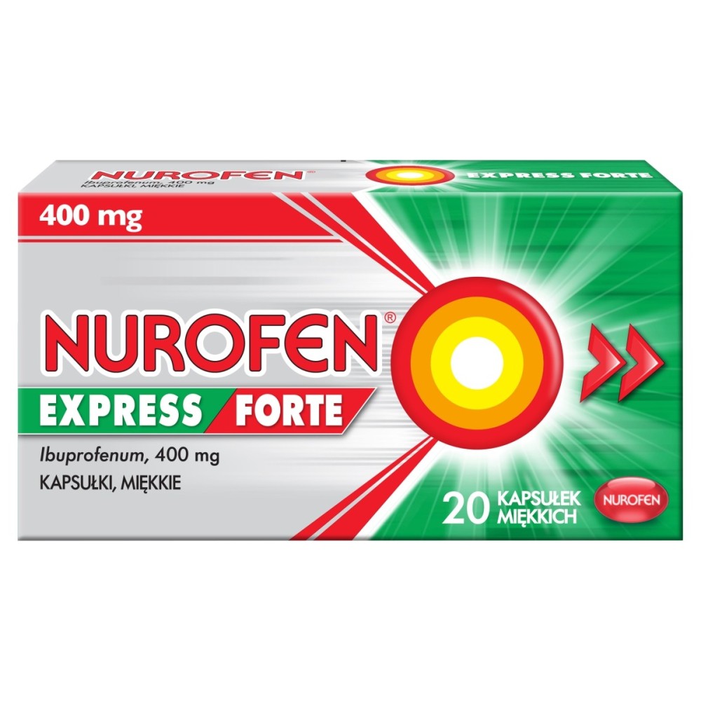 Nurofen Express Forte Cápsulas blandas 20 piezas