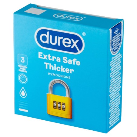 Durex Extra Safe Thicker Condoms 3 pieces