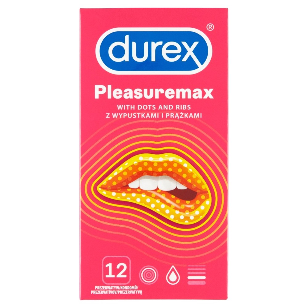 Kondomy Durex Pleasuremax 12 kusů