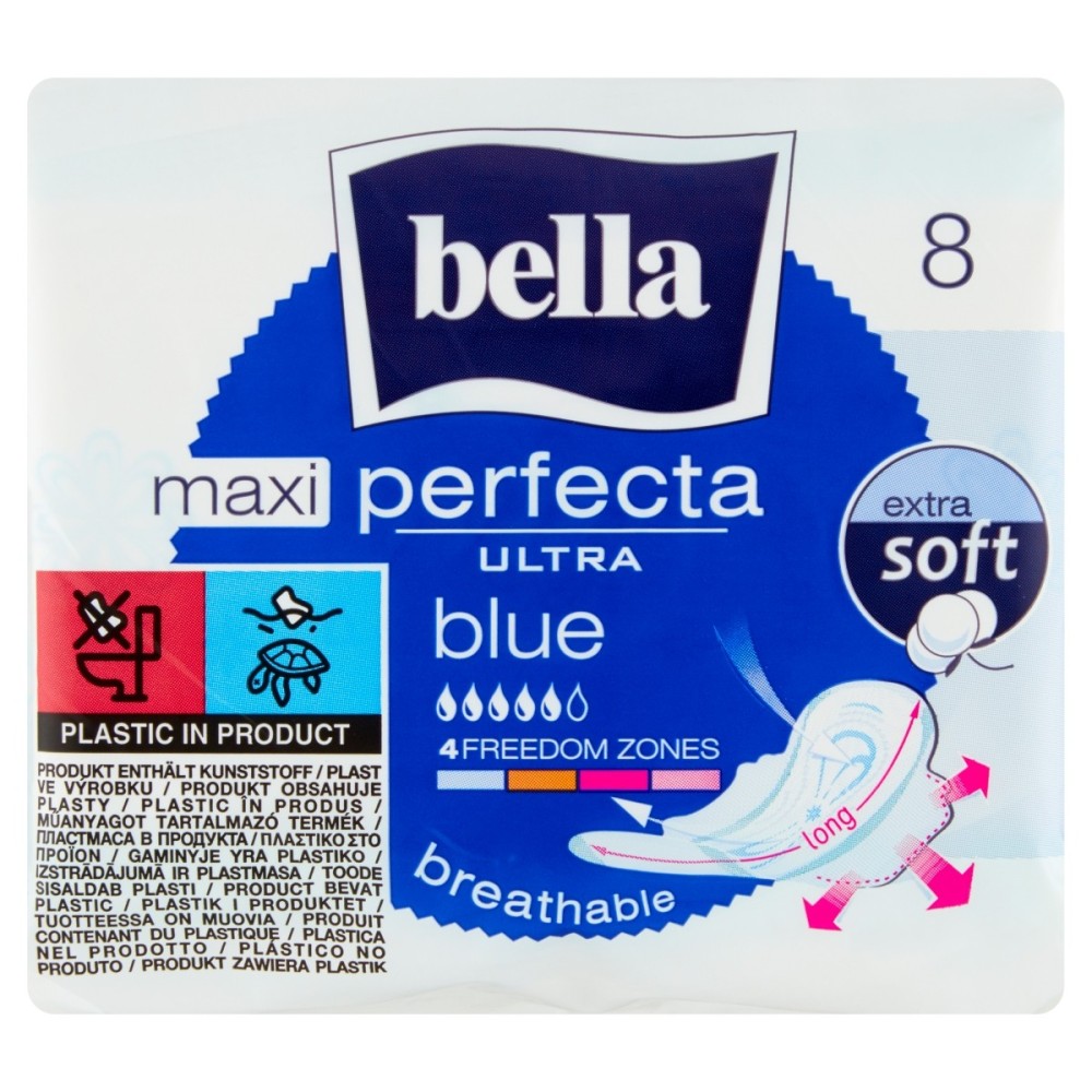 Bella Perfecta Ultra Maxi Bleu Serviettes hygiéniques 8 pièces