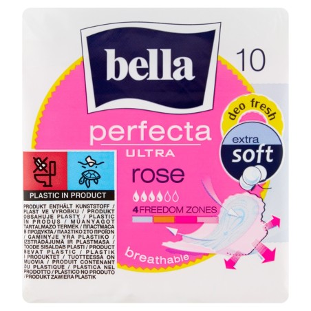 Bella Perfecta Ultra Rose Servilletas Sanitarias 10 piezas