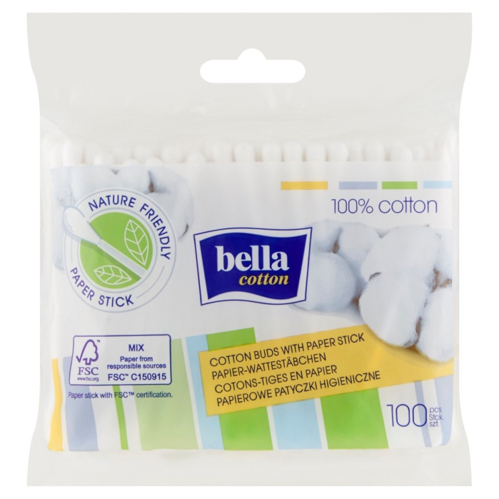 Bella Cotton Paper cotton buds 100 pieces