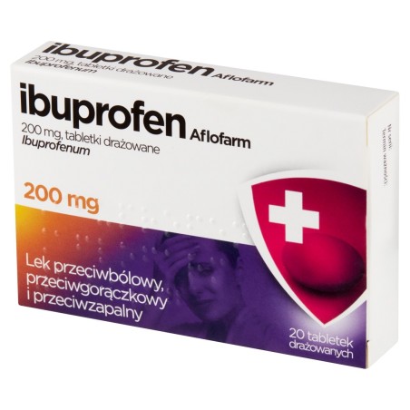 Ibuprofen Lek przeciwbólowy przeciwgorączkowy i przeciwzapalny 20 sztuk