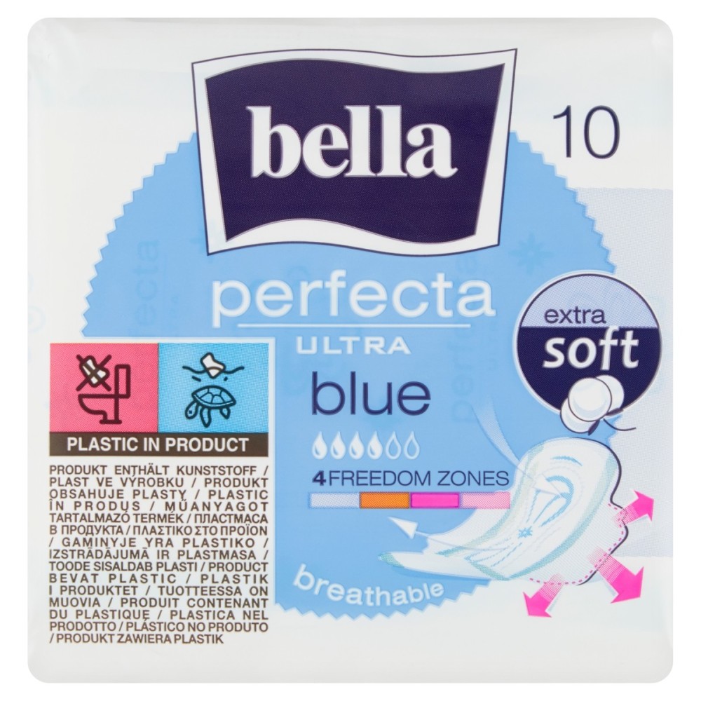 Bella Perfecta Ultra Blue Extra Soft Damenbinden 10 Stück