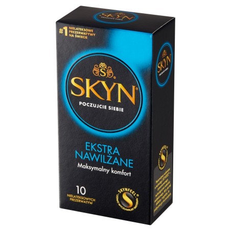 Skyn Non-latex extra lubricated condoms, 10 pieces