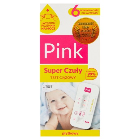 Pink Medical device, super sensitive plate pregnancy test