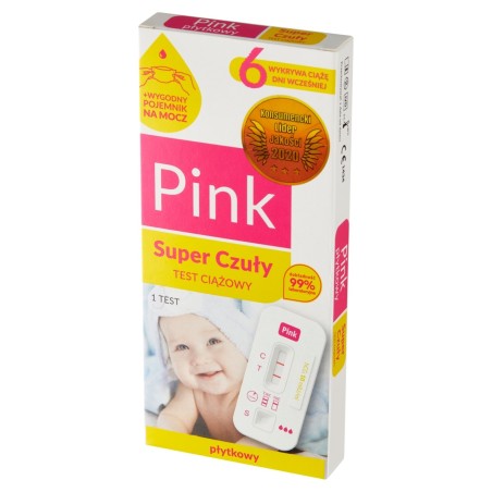 Pink Medical device, super sensitive plate pregnancy test