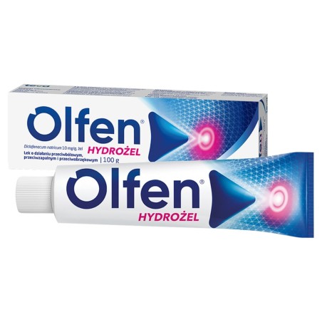 Olfen Hydrożel Lek o działaniu przeciwbólowym przeciwzapalnym i przeciwobrzękowym 100 g