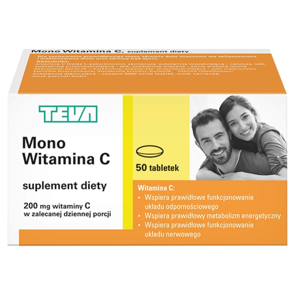 Suplemento dietético mono vitamina C 50 piezas