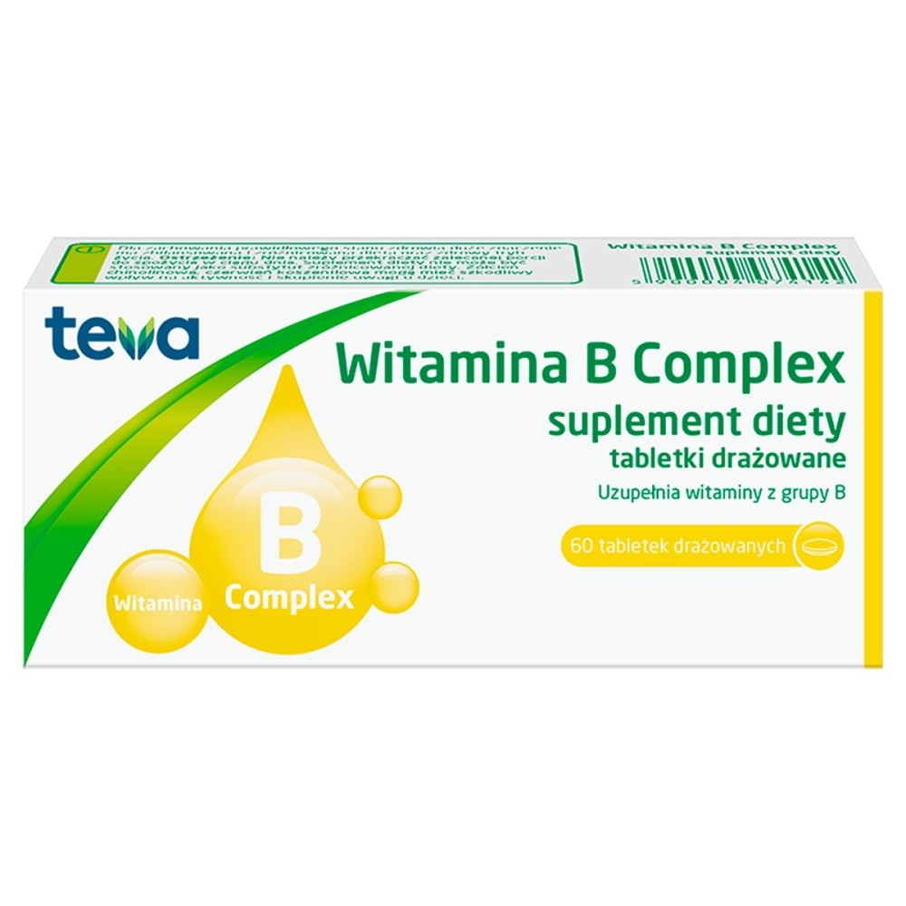 Vitamin B Komplex Nahrungsergänzungsmittel 60 Stück