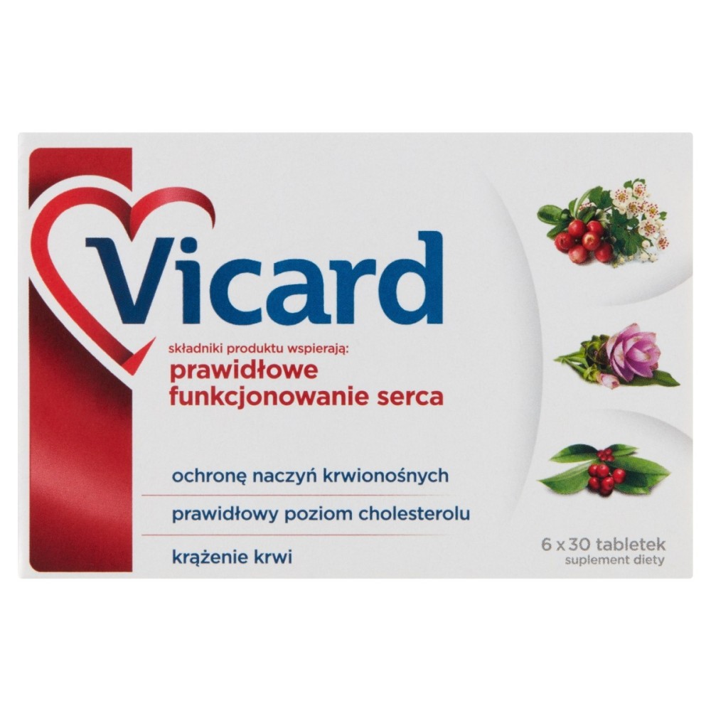 Vicard Dietary supplement 6 x 30 pieces