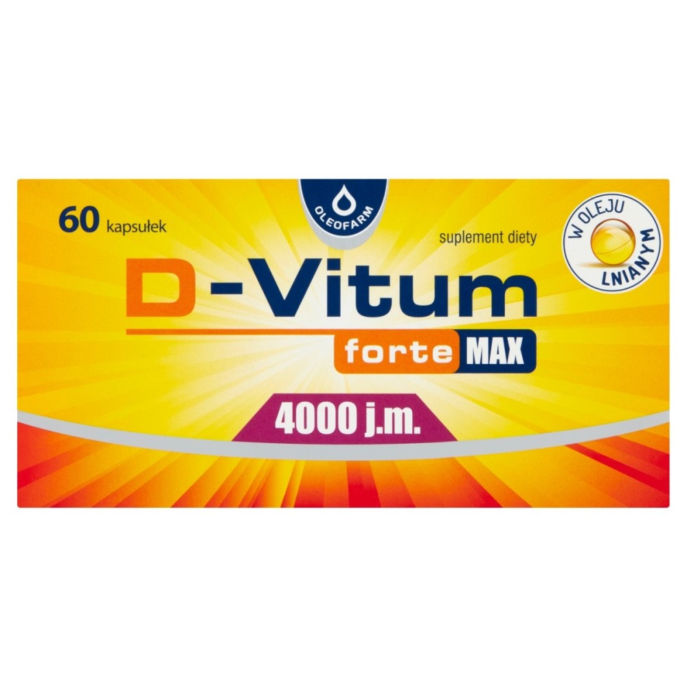 Oleofarm D-Vitum Forte Max 4000 IU Dietary supplement 16 g (60 pieces)