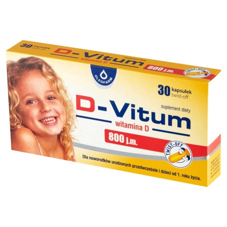 Oleofarm D-Vitum 800 IU Dietary supplement 7 g (30 pieces)