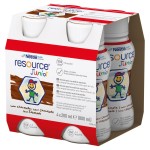 Nestlé Resource Junior Preparado nutricional líquido para niños, sabor chocolate 800 ml (4 x 200 ml)