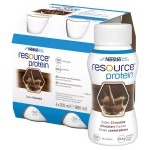 Nestlé Resource Protein Liquide préparation nutritionnelle, saveur chocolat, 800 ml (4 x 200 ml)