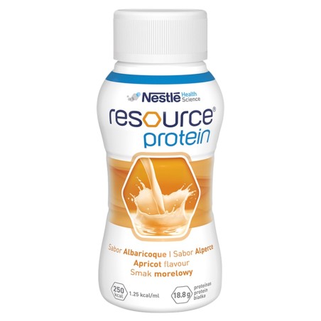 Nestlé Resource Protein Liquid nutritional preparation, apricot flavor 800 ml (4 x 200 ml)