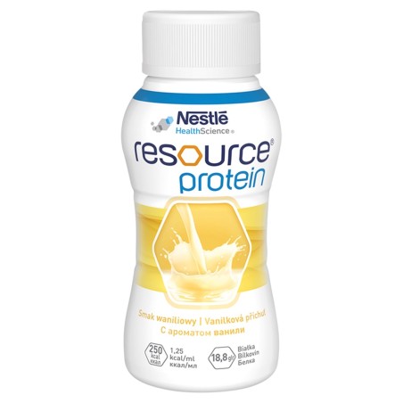 Nestlé Resource Protein Liquid nutritional preparation, vanilla flavor, 800 ml (4 x 200 ml)