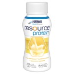 Nestlé Resource Protein Liquid Nährpräparat, Vanillegeschmack, 800 ml (4 x 200 ml)