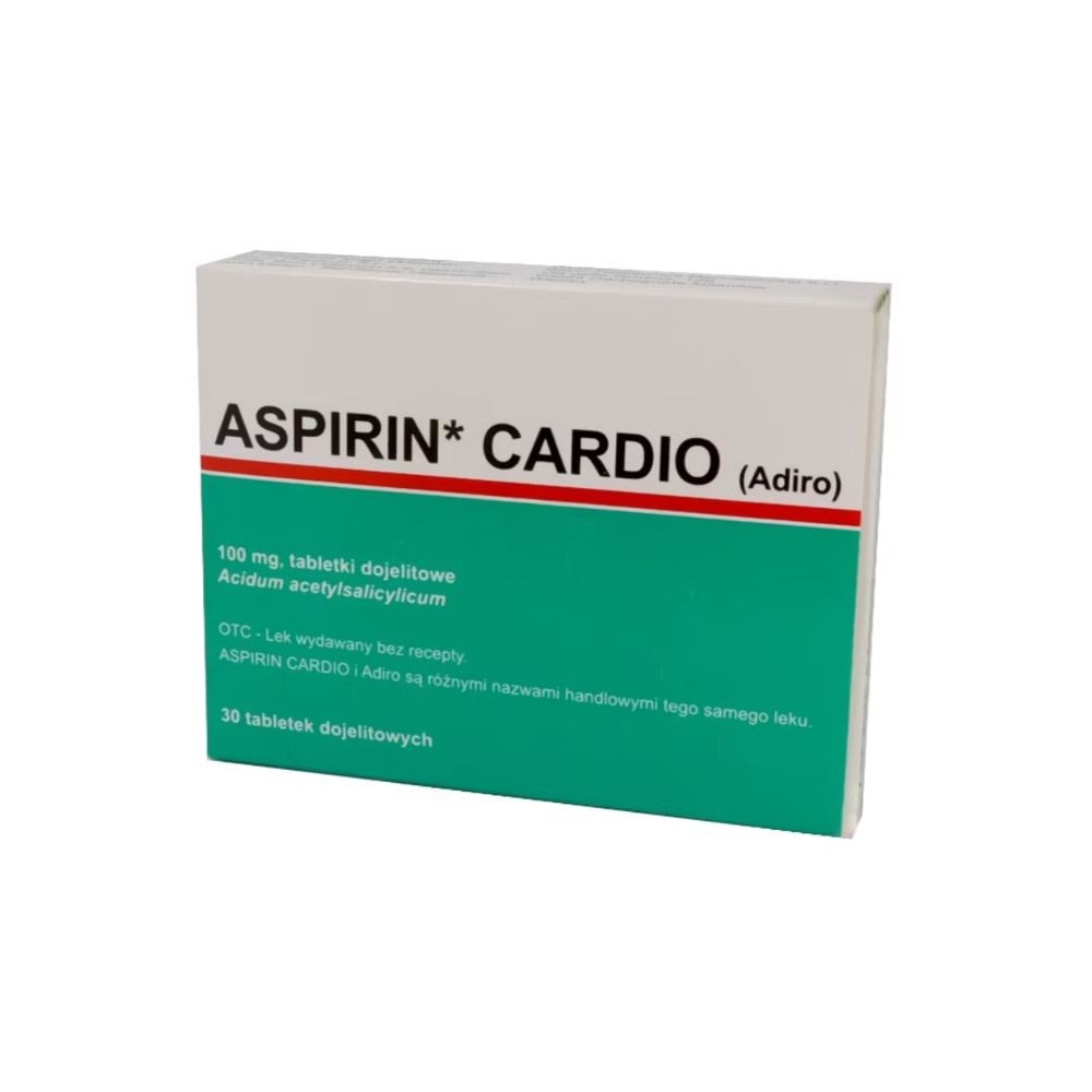 Aspirin Cardio,100mg,tabl.dojelit,(i.rów),Delf,Hiszp,30 szt