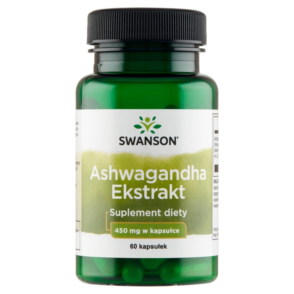 Swanson Complément alimentaire extrait d'ashwagandha 41 g (60 pièces)