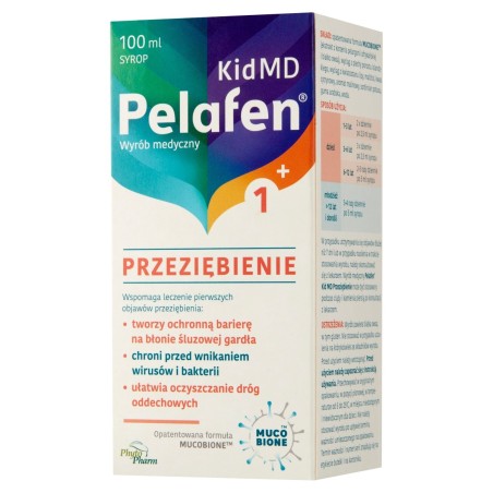 Pelafen Medical device sirup za studena s příchutí maliny 30 ml