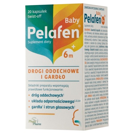 Pelafen Baby Dietary supplement liquid respiratory tract and throat fruit flavor 20 pieces