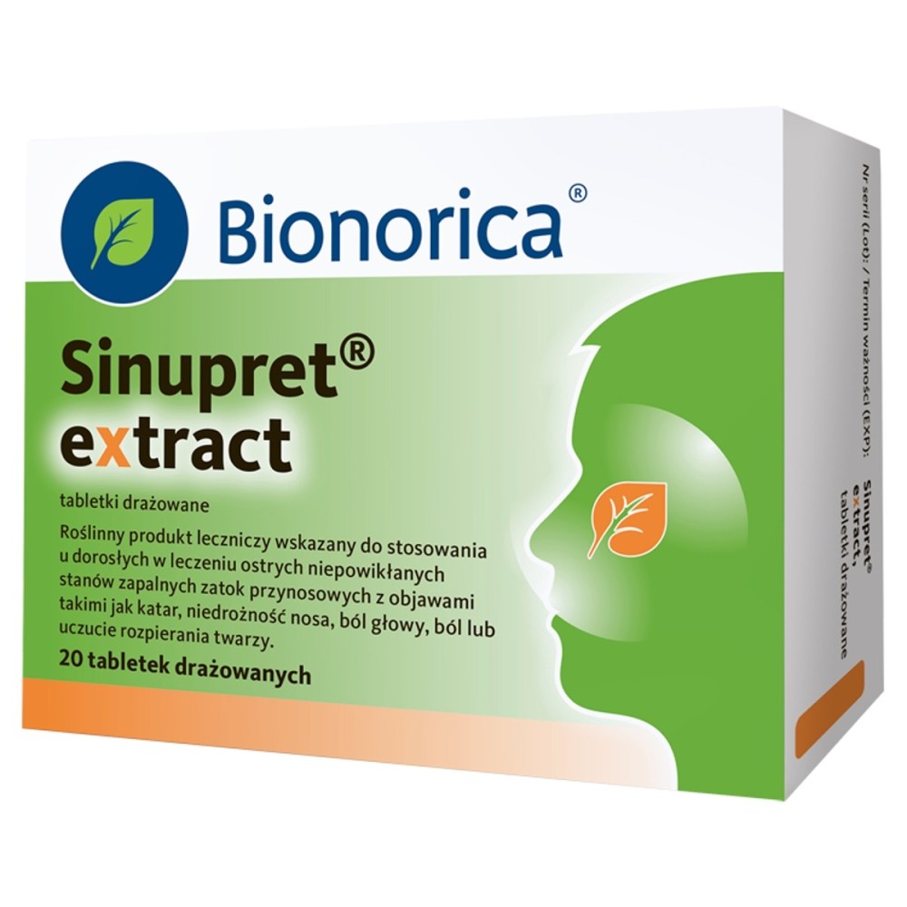 Bionorica Sinupret Extract Coated tablets 20 pieces