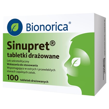 Bionorica Sinupret comprimés irrigués 100 pièces