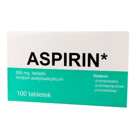 Aspirin, 500 mg, tabl.,(i.rów),Delf,Litwa, 100 szt