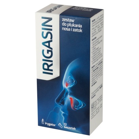 Irigasin Medical sada pomůcek pro výplach nosu a dutin 25,92 g (12 x 2,16 g)
