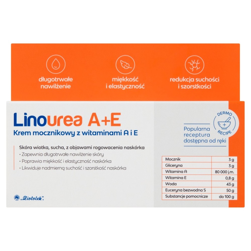 Linourea A+E Harnstoffcreme mit Vitamin A und E 50 g